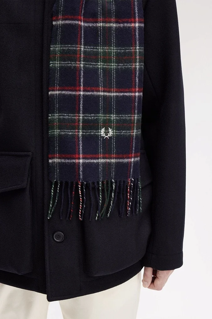 Шарф Fred Perry Lambswool Tartan Scarf