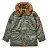 Мужская куртка парка Alpha Industries Slim Fit N-3B Parka Sage / Orange
