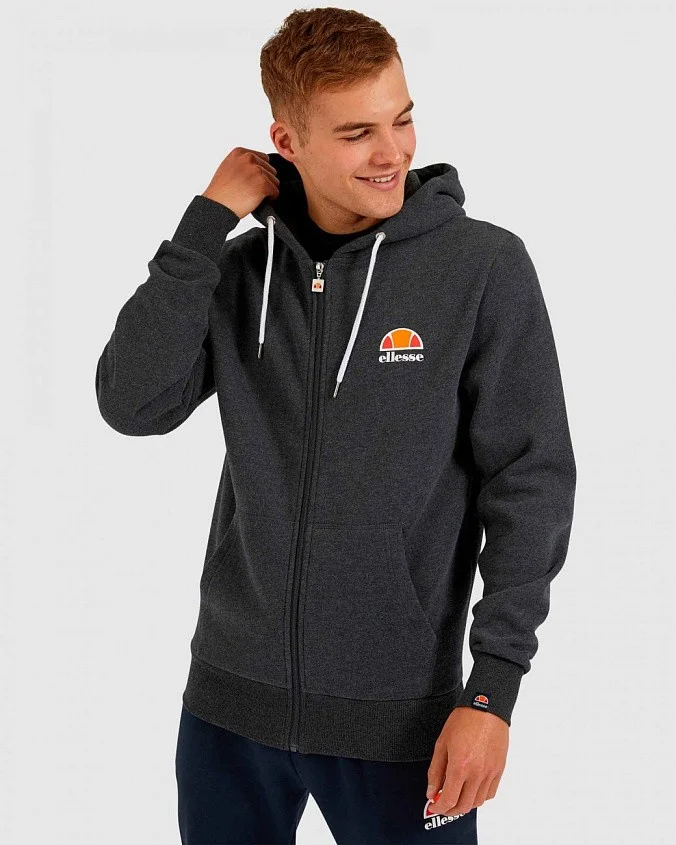 Толстовка Ellesse Miletto FZ Hoody Dark Grey Marl