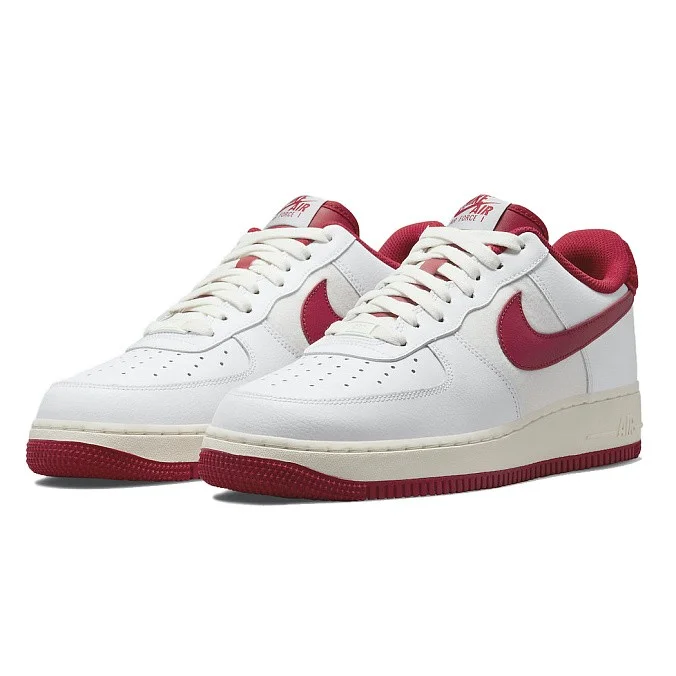 Кроссовки Nike Air Force 1 '07 LV8 White/Gym Red/Sail/White