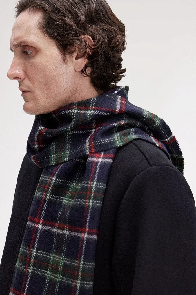 Шарф Fred Perry Lambswool Tartan Scarf