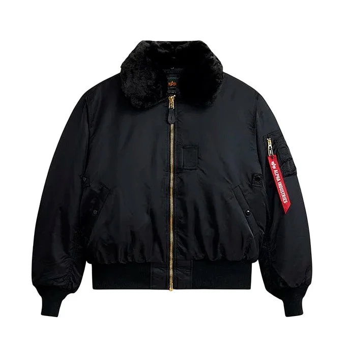 Куртка бомбер мужская Alpha Industries B-15 Heritage Black