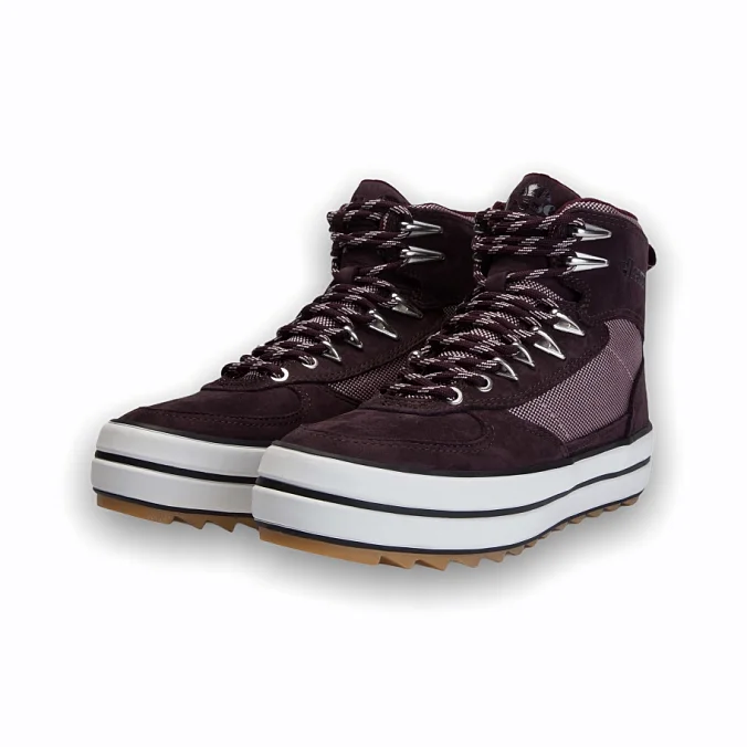 Кеды женские высокие Ellesse Alzano Mtn Boot Leather Af Pink/Dark Purple/Silver