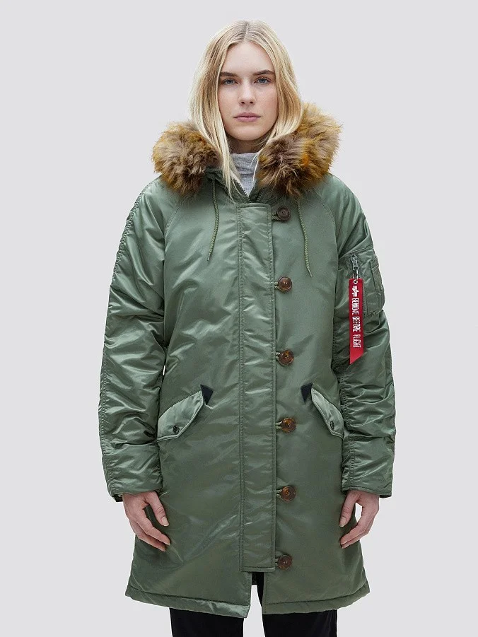 Женская куртка парка Alpha Industries Elyse Sage Green
