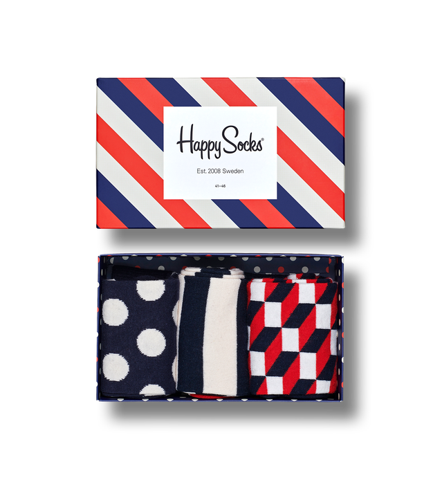 Набор носков Happy Socks Classic Stripe Gift Box