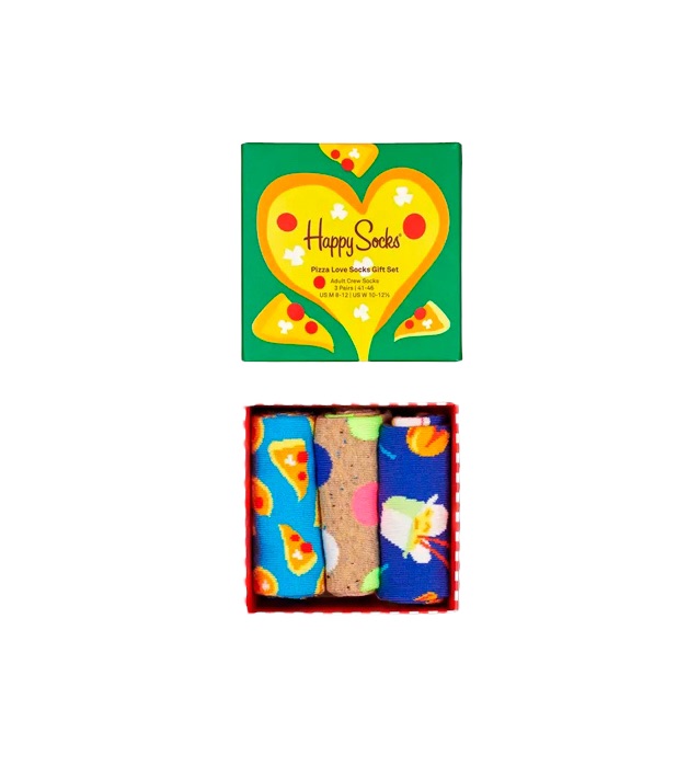 Набор носков Happy Socks Pizza Love Socks Gift Set 3-Pack