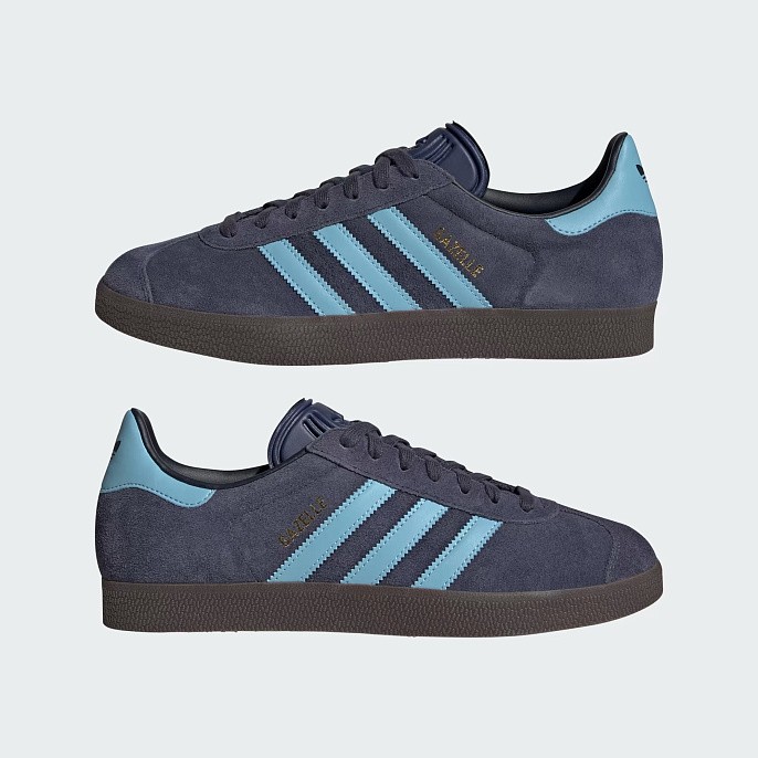 Кроссовки унисекс adidas Originals Gazelle Shadow Navy/Clear Blue/Gum