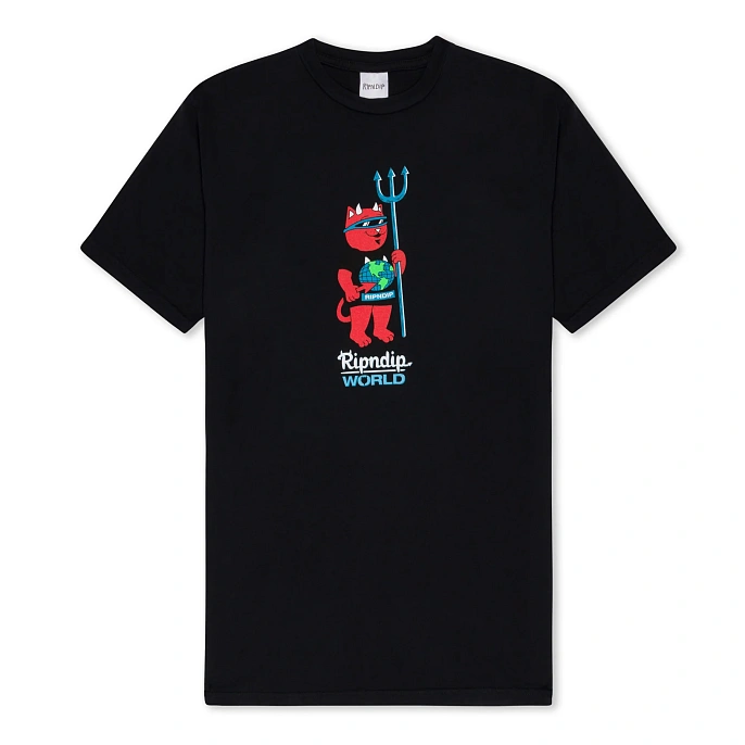 Футболка RIPNDIP x World Industries Devilnerm World Tee Vintage Black