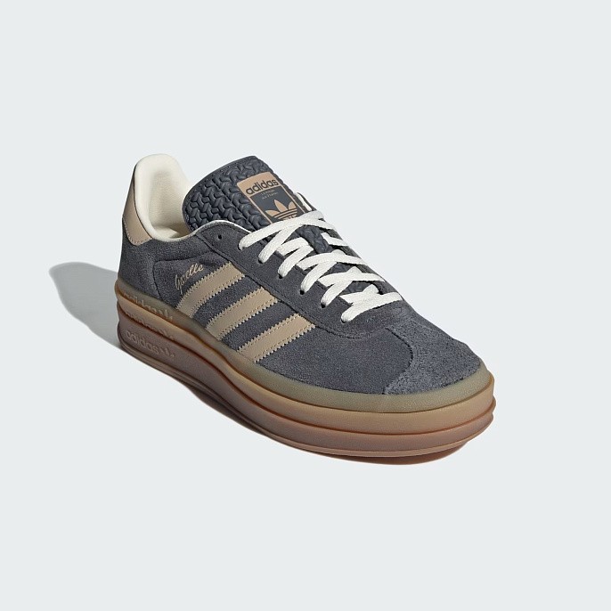 Кроссовки женские adidas Originals Gazelle Bold Grey Six/Magic Beige Cream White