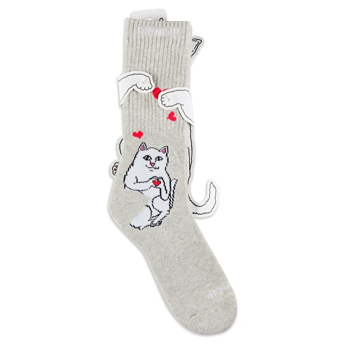 Носки RIPNDIP Nermal Loves Socks Ash Heather