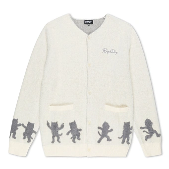 Свитер RIPNDIP Cosmic Nerm Mohair Cardigan Off White