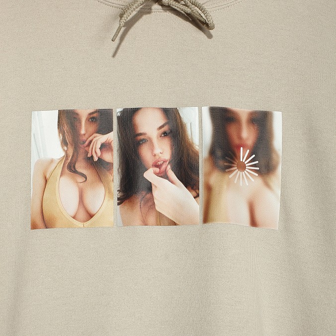 Толстовка ZIQ & YONI x AREOLA бежевая