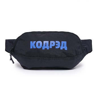 Сумка поясная CODERED Hip Bag Large Черный Таслан/Василек Принт КОДРЭД