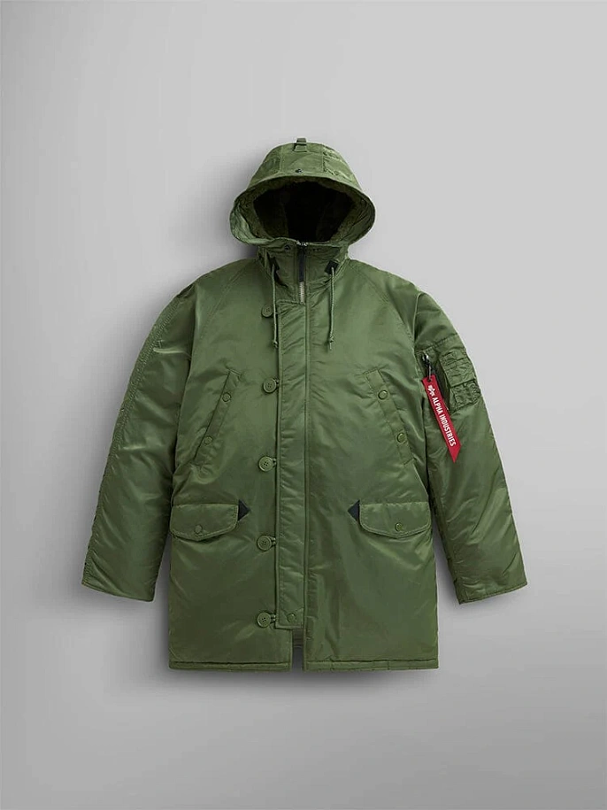 Мужская куртка парка Alpha Industries Heritage N-3B Parka Sage Green