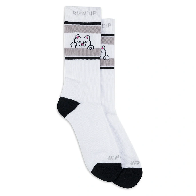 Носки RIPNDIP Peeking Nermal Socks White