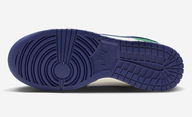 Кроссовки Nike Dunk Low Retro White/Gorge Green/Deep Royal Blue/Sail