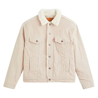 Куртка джинсовая женская Levi's Ex-Boyfriend Sherpa Trucker Jacket Pebble Cement