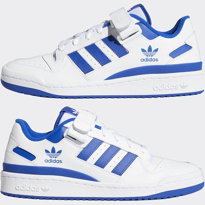 Кроссовки adidas Originals Forum Low Cloud White/Cloud White/Royal Blue