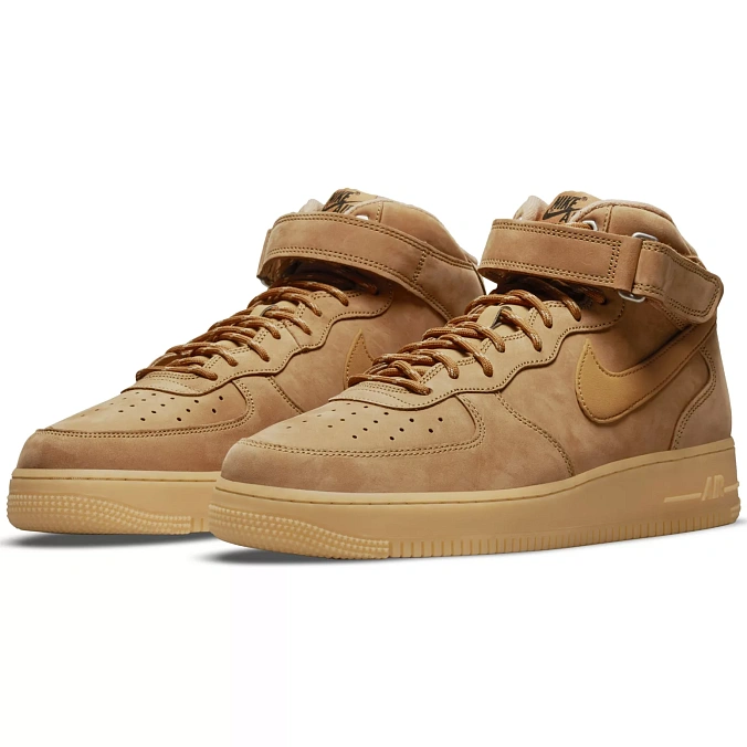Кроссовки Nike Air Force 1 Mid '07 WB Flax/Wheat/Gum Light Brown