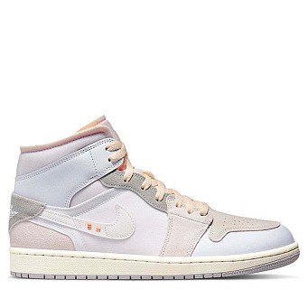 Кроссовки Jordan 1 Mid SE Inside Out Craft Inside/Out White/Grey