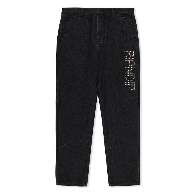 Джинсы RIPNDIP Rockstar Distressed Denim Pants Black