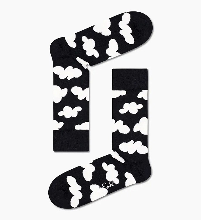 Набор носков Happy Socks Black And White Socks Gift Set 4-Pack