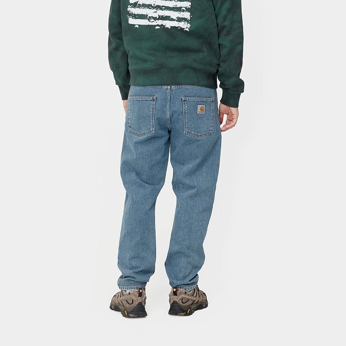 Мужские джинсы Carhartt WIP Newel Pant Blue (stone bleached)