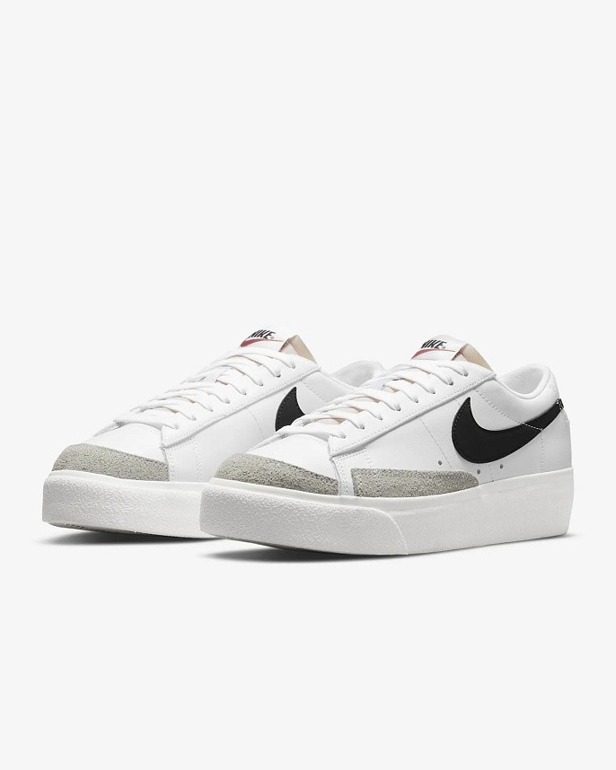 Кроссовки женские Nike Blazer Low Platform White/Sail/Team Orange/Black