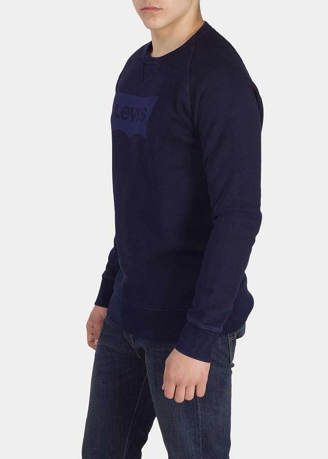Толстовка Levi's Graphic Crew Tee Dark Indigo