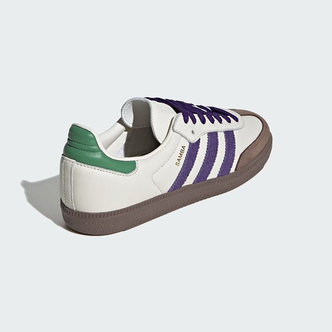 Кроссовки женские adidas Originals Samba OG Off White/Collegiate Purple/Preloved Green