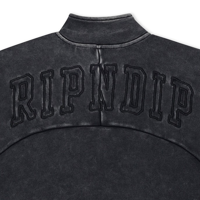 Анорак RIPNDIP Night Quarter Zip Sweatshirt Black