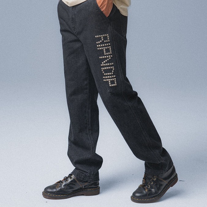 Джинсы RIPNDIP Rockstar Distressed Denim Pants Black