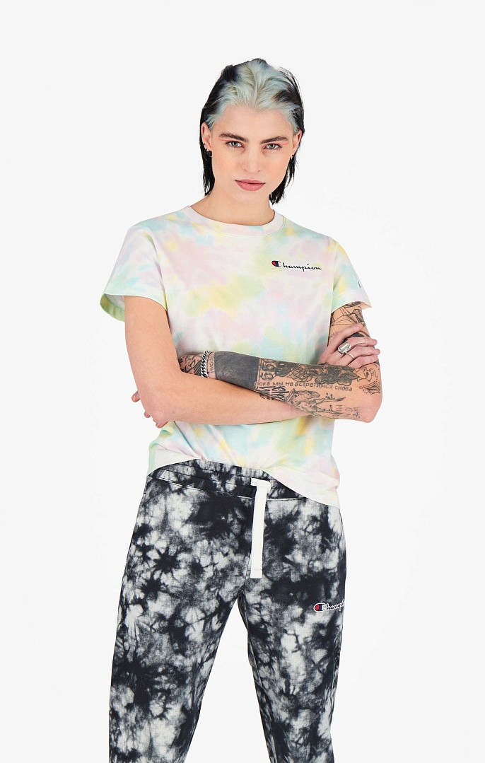 Футболка женская Champion Tie Dye Digital Print T-shirt