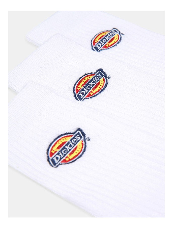 Носки Dickies Valley Grove Unisex Logo Socks White (набор 3 пары)