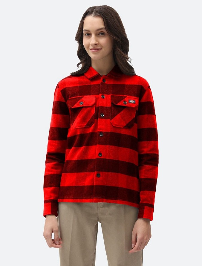 Рубашка женская Dickies New Sacramento Shirt Red