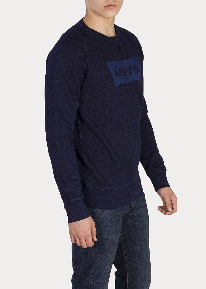 Толстовка Levi's Graphic Crew Tee Dark Indigo