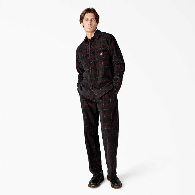 Рубашка Dickies Alma Corduroy Shirt Check Dark Base