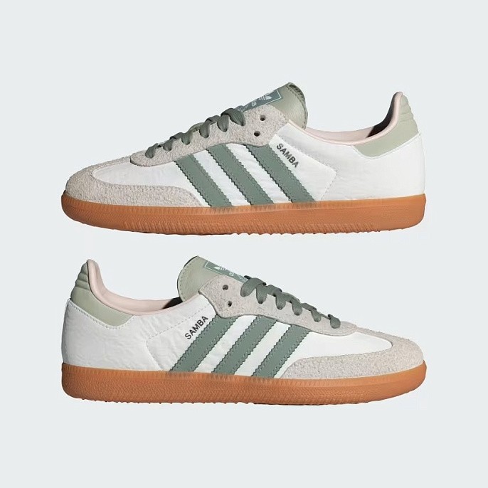 Кроссовки adidas Originals Samba OG Cloud White/Silver Green/Putty Mauve