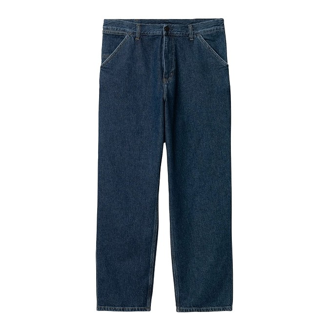 Мужские джинсы Carhartt WIP Single Knee Pant Blue (stone washed)