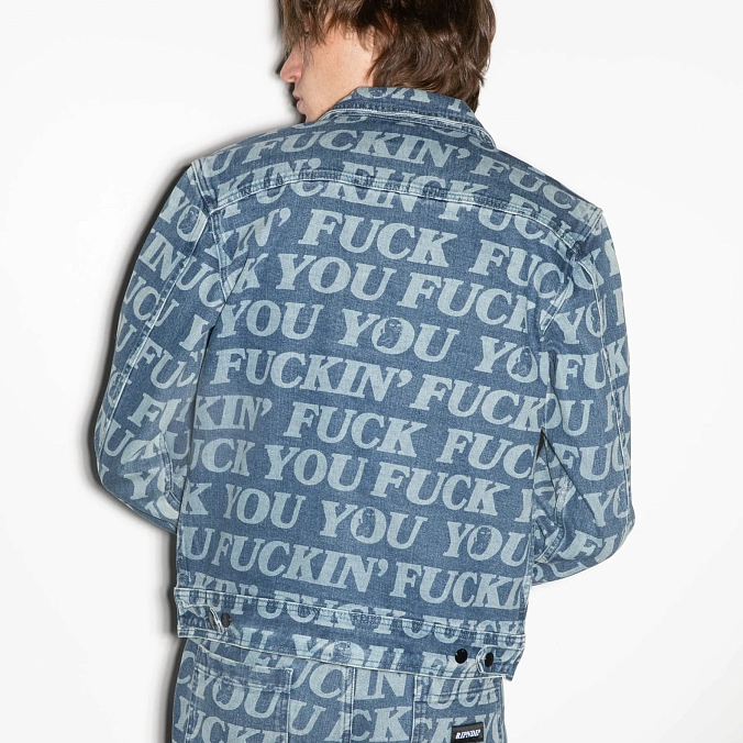 Куртка джинсовая RIPNDIP Fuckin Fuck Denim Jacket Medium Washed