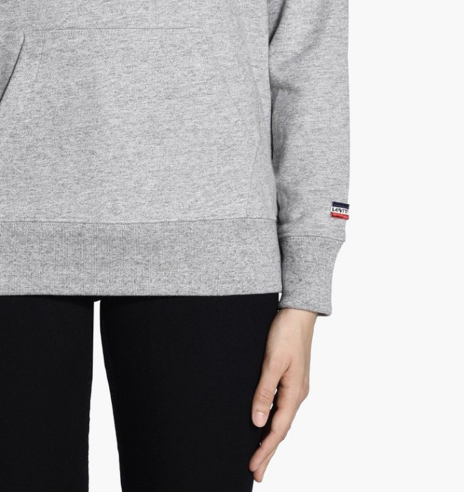 Толстовка Levi's Classic Logo Hoodie Gray