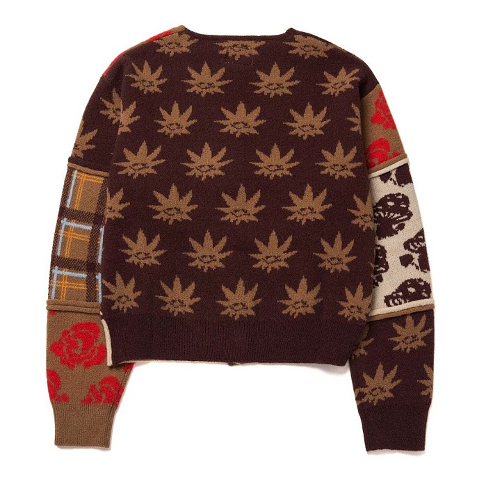 Свитер женский HUF Nature Patchwork Cardigan